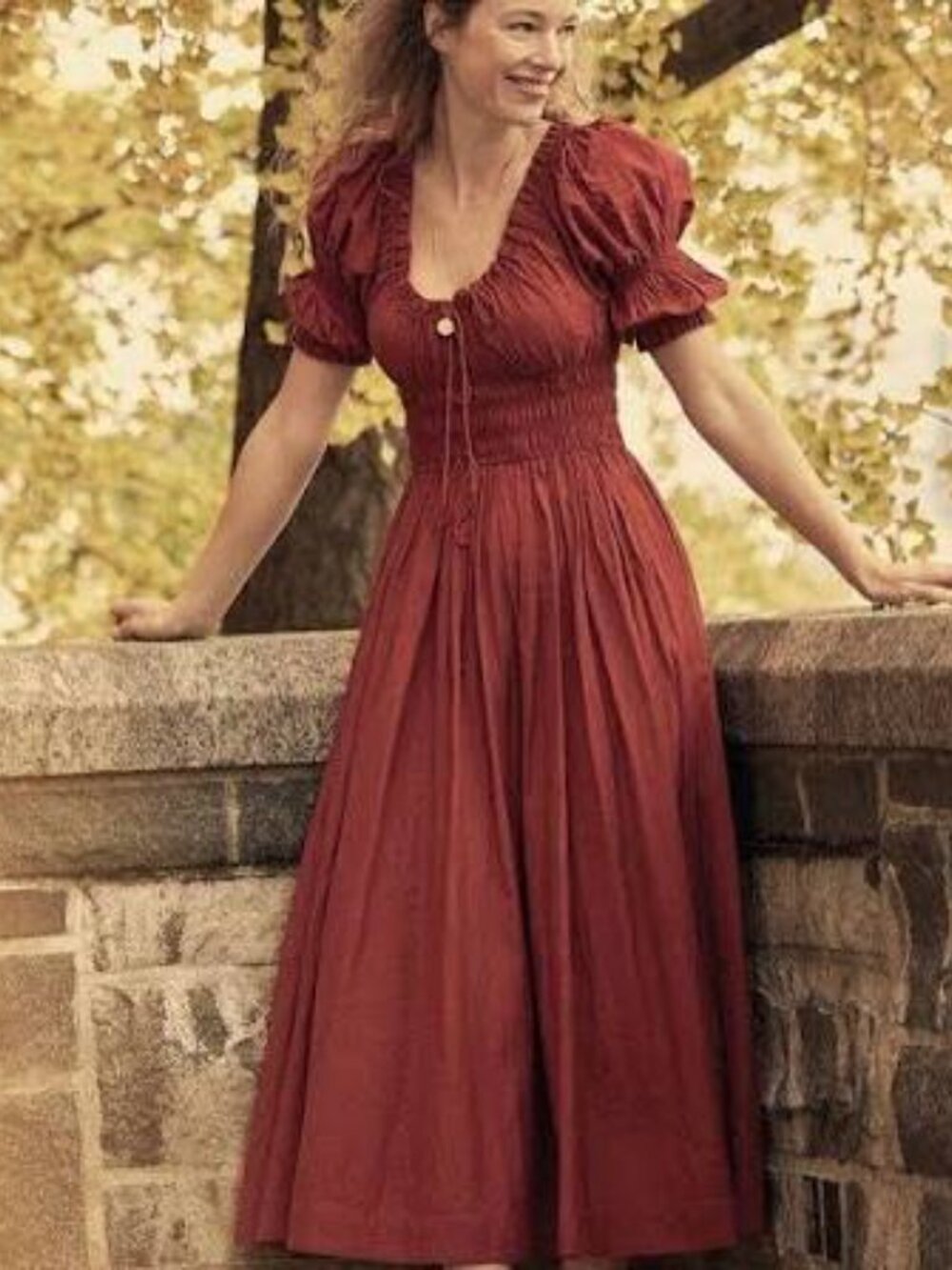 Doen Ischia Dress Red Currant
